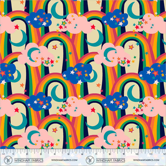 Iris in Starlight from Cosmos by Sally Kelly for Windham Fabrics