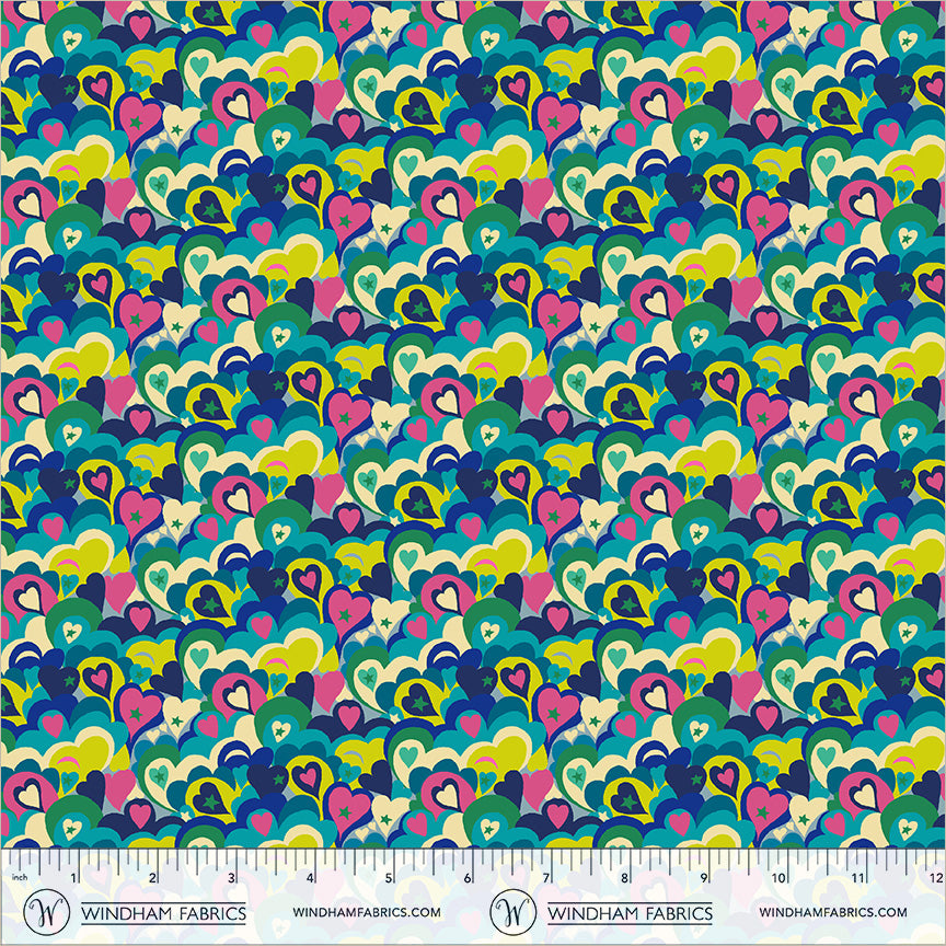 Love Dust in Blue Light from Cosmos by Sally Kelly for Windham Fabrics