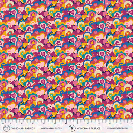 Love Dust in Red Light from Cosmos by Sally Kelly for Windham Fabrics