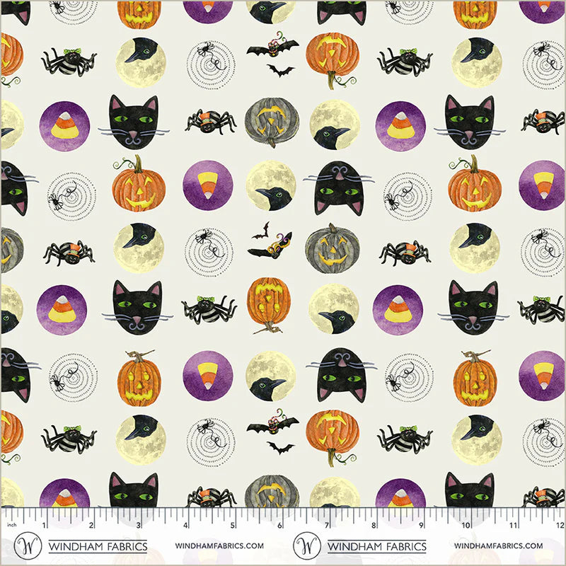 Midnight Hollow - Trick or Treat in Moonlight - by Jennifer Lambein with Windham Fabrics