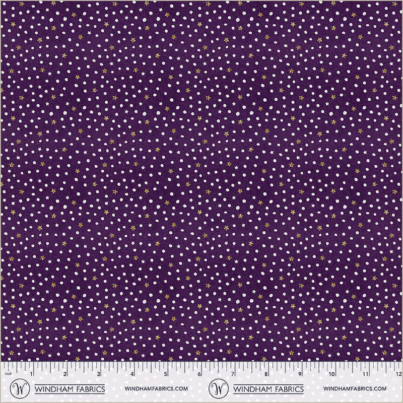 Midnight Hollow - Shine Bright in Violet - by Jennifer Lambein with Windham Fabrics