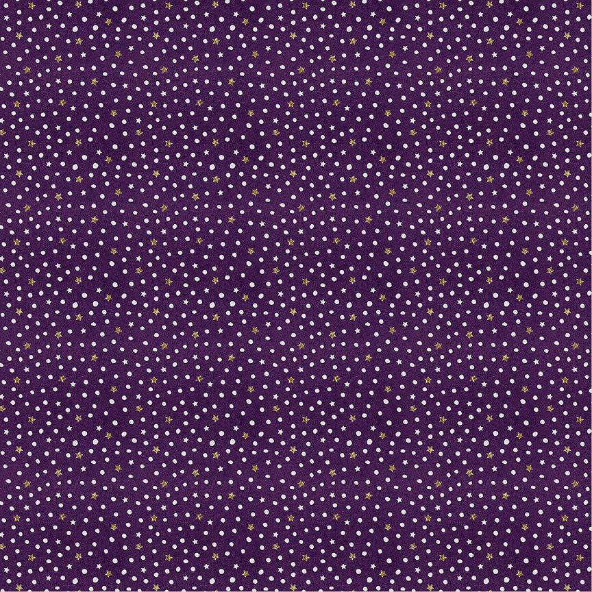 Midnight Hollow - Shine Bright in Violet - by Jennifer Lambein with Windham Fabrics