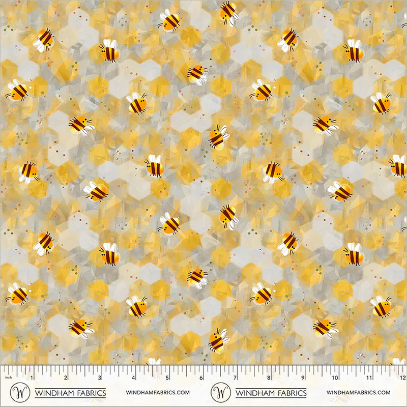 Animal Kingdom - Honeycomb - by Gareth Lucas with Windham Fabrics