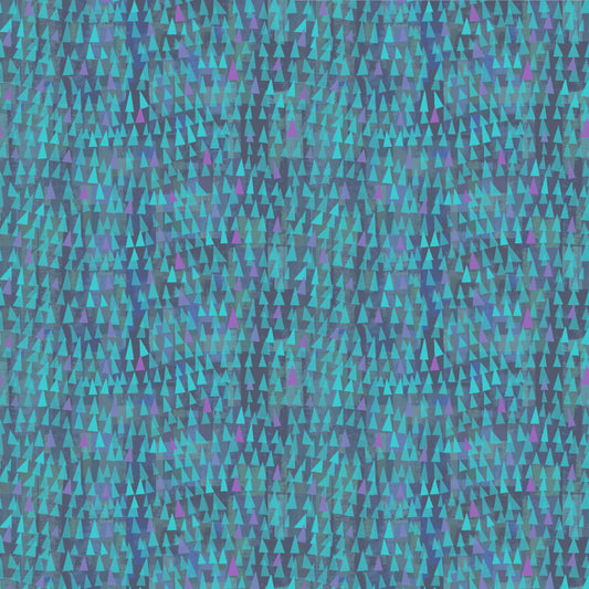 Mirage - Fragments in Peacock - by Gareth Lucas with Windham Fabrics