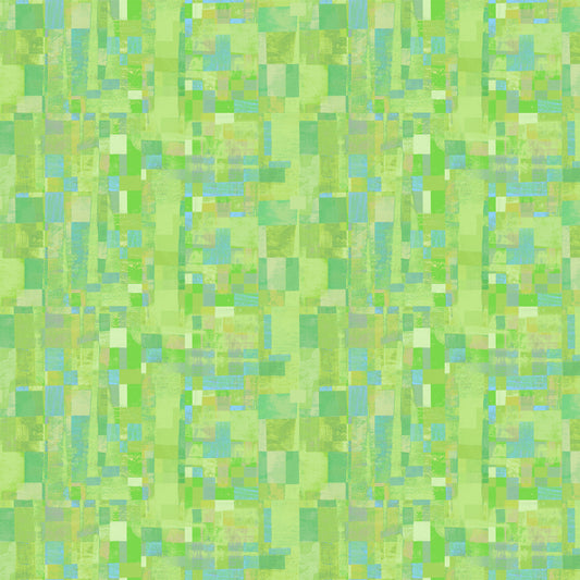Mirage - Reflection in Lime - by Gareth Lucas with Windham Fabrics