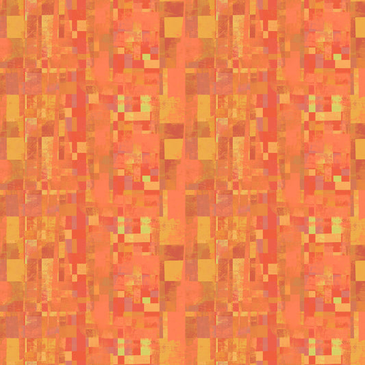 Mirage - Reflection in Red Orange - by Gareth Lucas with Windham Fabrics