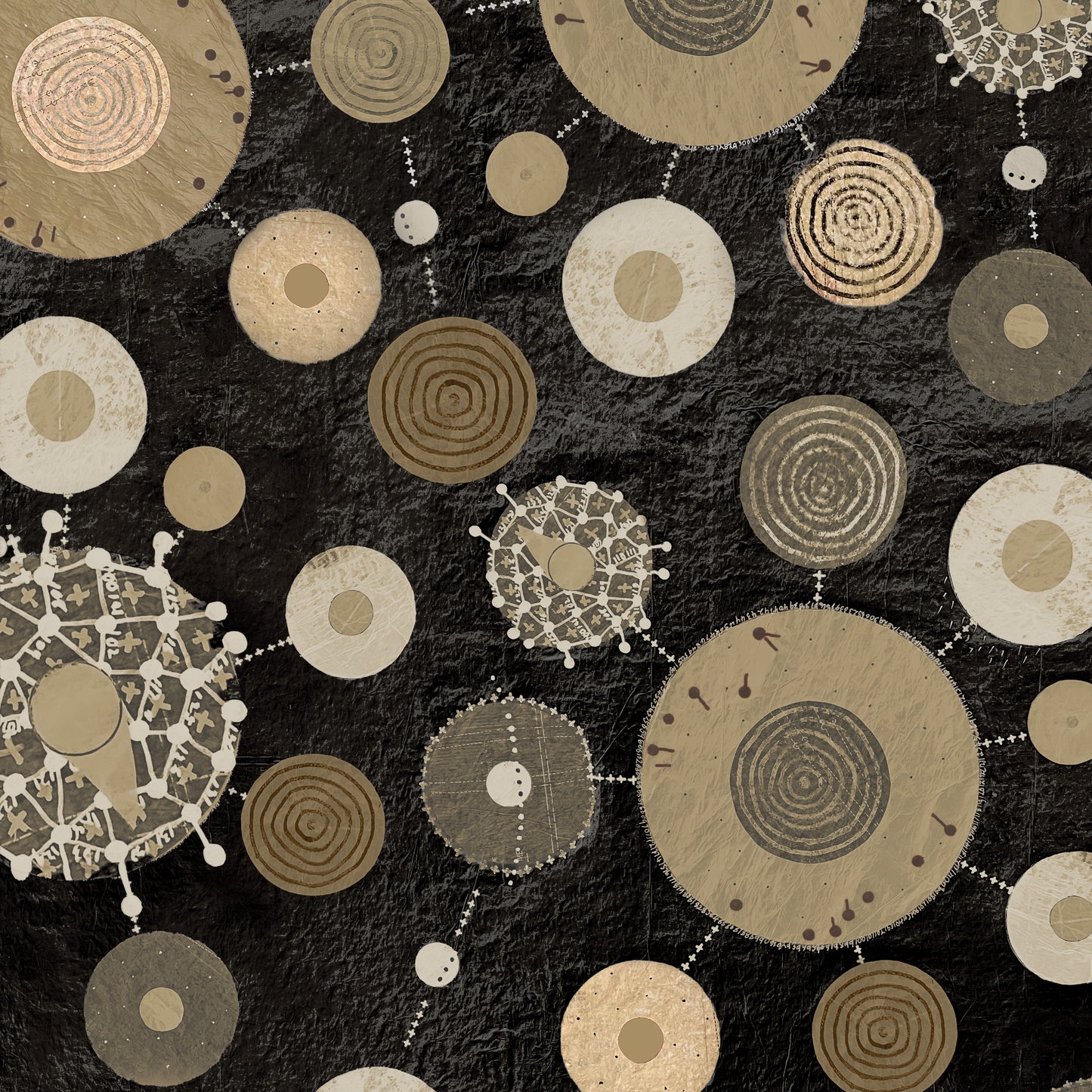 Origins - Core in Coal 108" Wide Back - by Shane Drinkwater with Windham Fabrics
