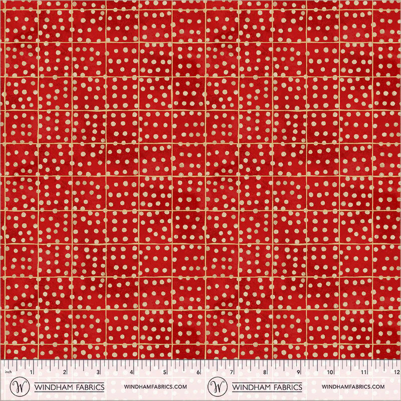 Origins - Dot in Red - by Shane Drinkwater with Windham Fabrics