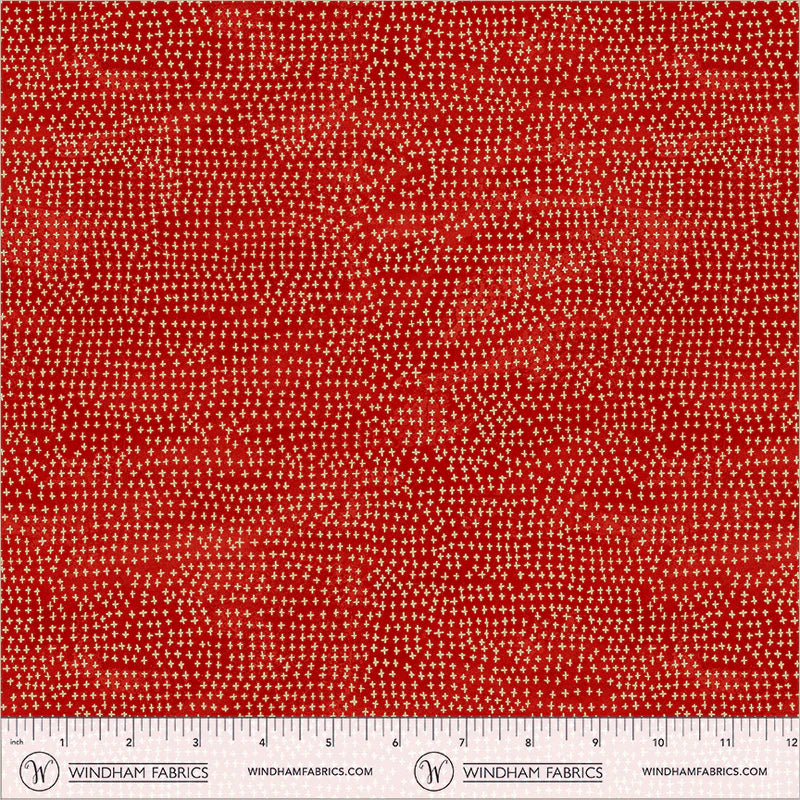 Origins - Stitch in Red - by Shane Drinkwater with Windham Fabrics