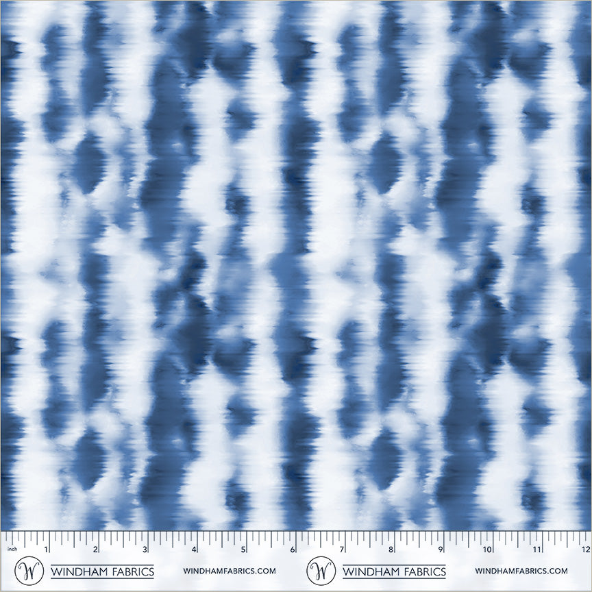 Shibori - Wavelength in Blue Agate - by Whistler Studios with Windham Fabrics