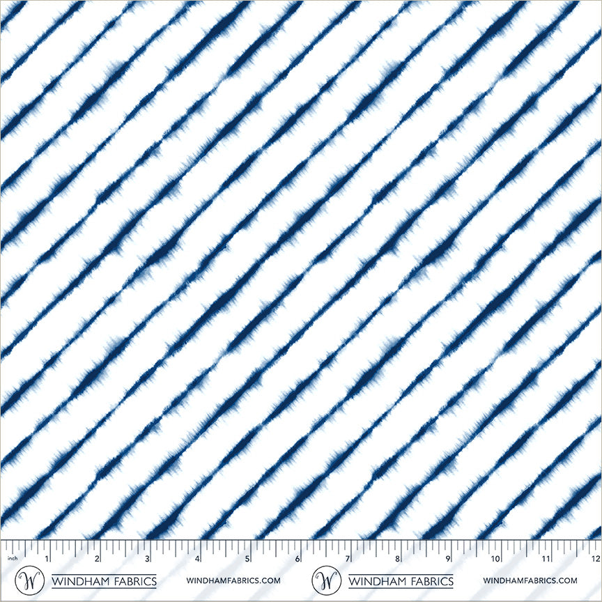 Shibori - Vibrations in Sodalite - by Whistler Studios with Windham Fabrics
