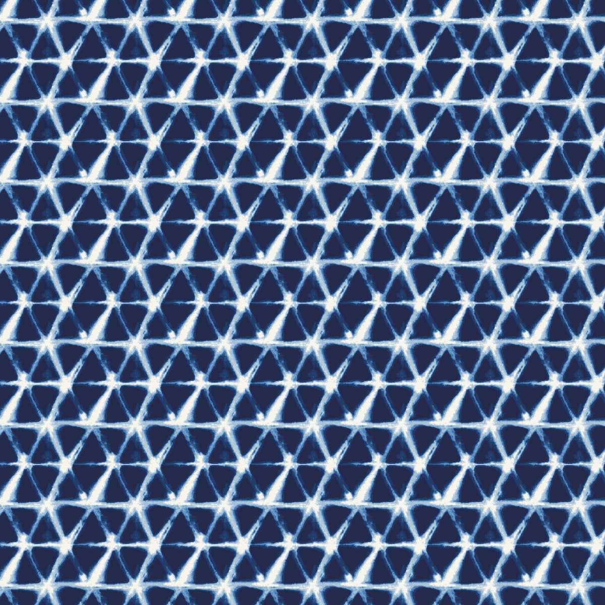 Shibori - Lattice in Indigo - by Whistler Studios with Windham Fabrics
