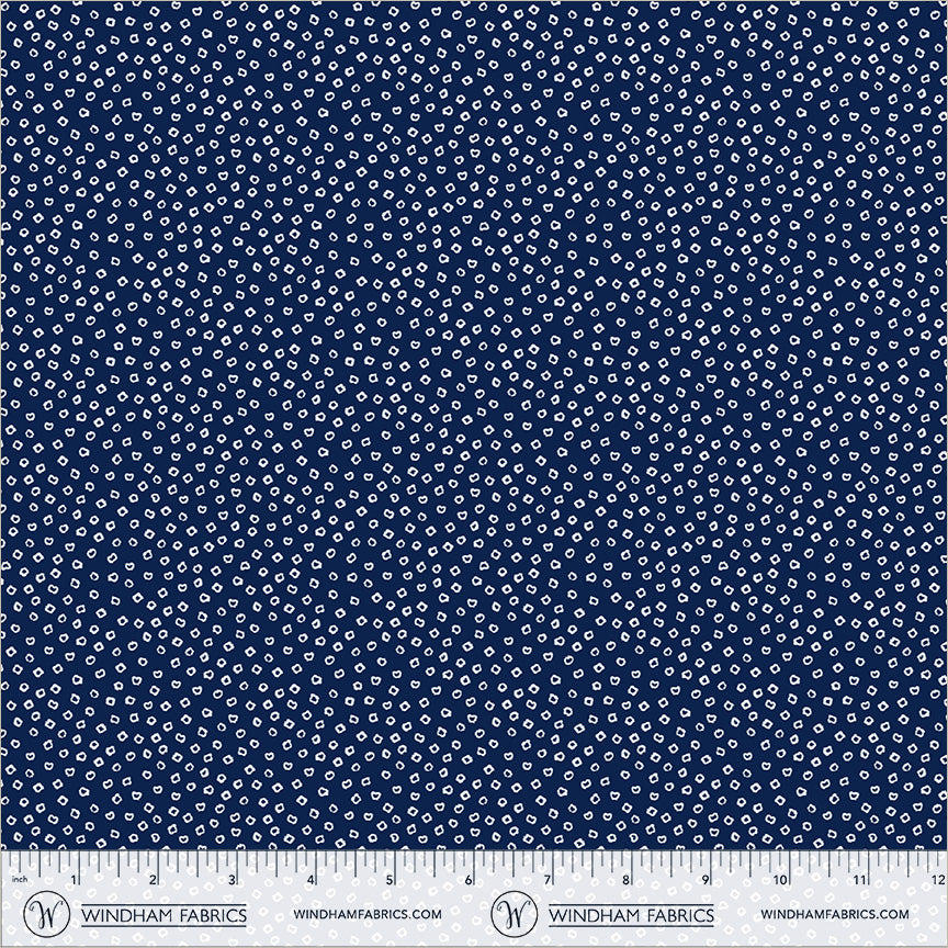 Shibori - Ring in Indigo - by Whistler Studios with Windham Fabrics