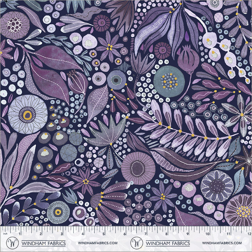 Additional view of Pebble & Posy Wild Woodland in Amethyst