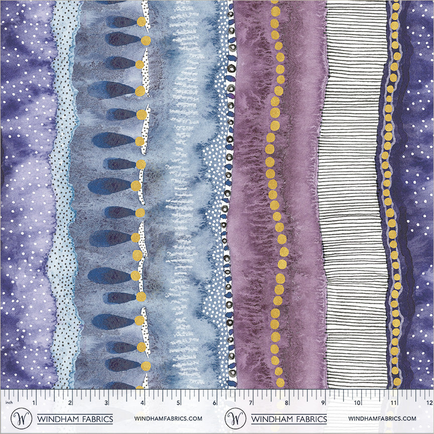 Additional view of Pebble & Posy Ripple in Amethyst