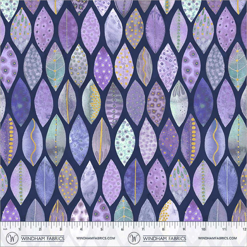 Additional view of Pebble & Posy Forage in Indigo