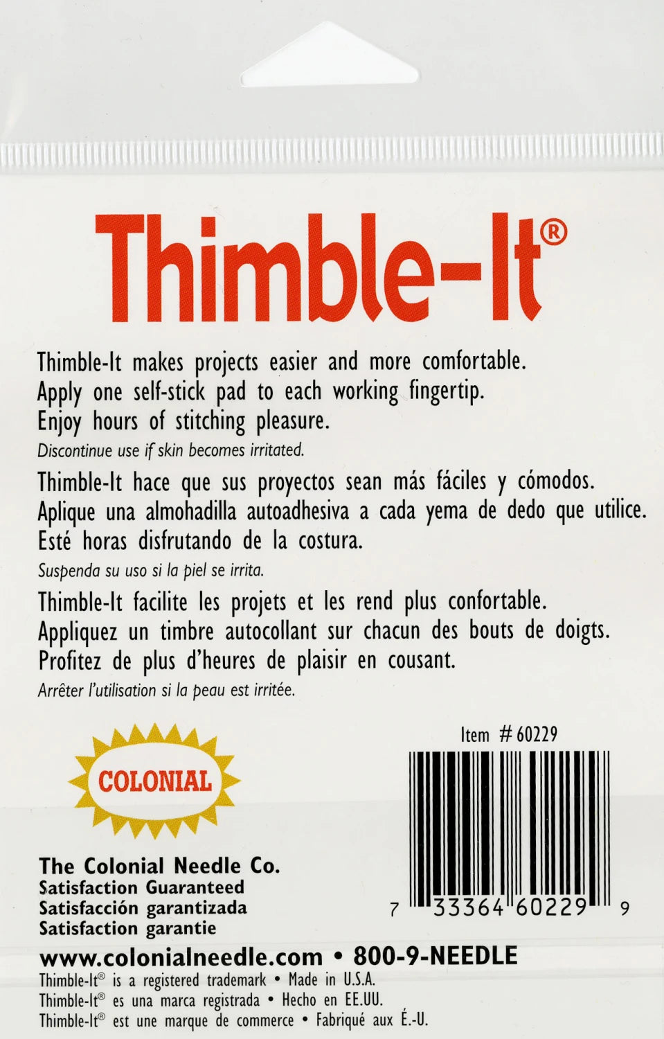 Thimble-It Self Adhesive Thimble Pads