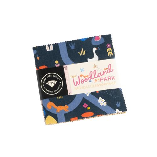 Woodland Park Fabric Charm Pack (Forty-Two 5" Squares) by Rashida Coleman Hale with Ruby Star Society