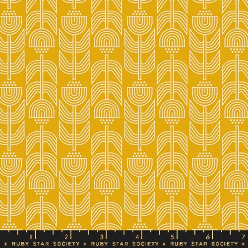 Woodland Park Fabric - Ironworks - Goldenrod (Half Yard Cut) by Rashida Coleman Hale with Ruby Star Society