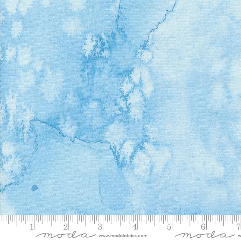 Flow - Sky Blue - by Create Joy Project with Moda Fabrics