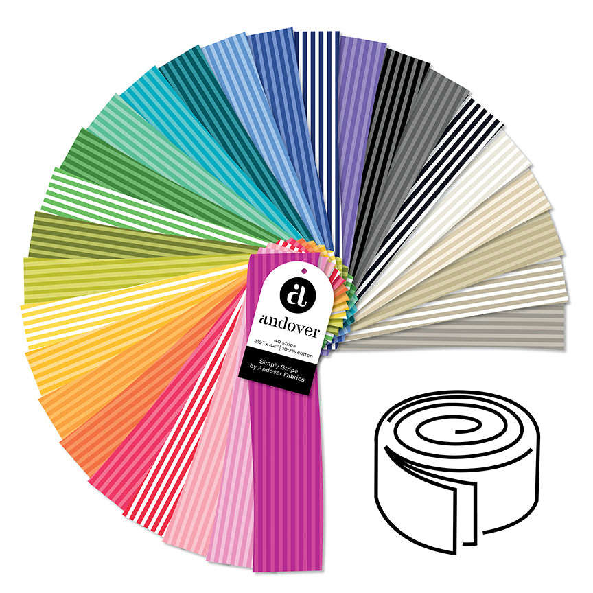Simply Stripe Bundles - by Andover Fabrics