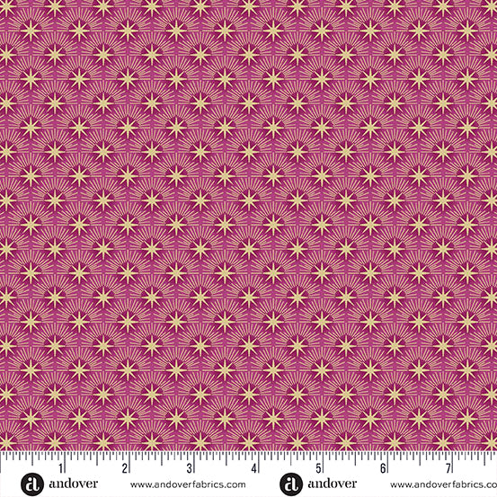 Luna by Makower UK - Pink Glow (Half Yard Cut) with Andover Fabrics