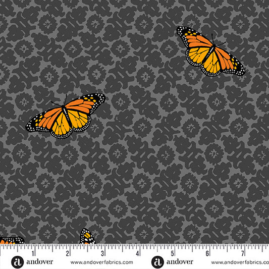 Sun Print 2024 - Camouflage in Onyx - by Alison Glass with Andover Fabric