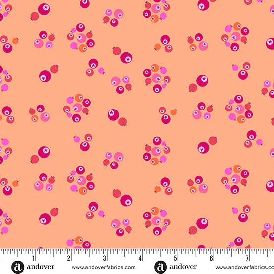Perfect Day - Bleubs in Orange - by Libs Elliot with Andover Fabrics