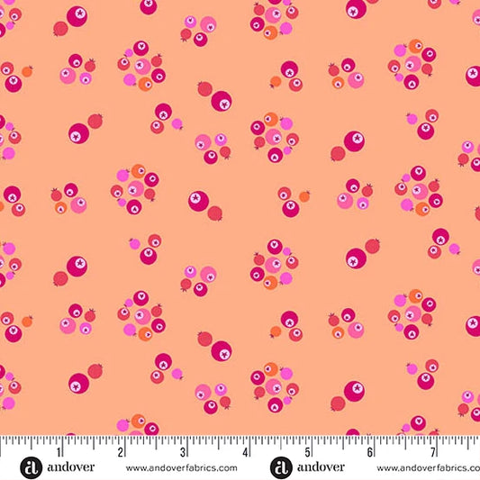 Perfect Day - Bleubs in Orange - by Libs Elliot with Andover Fabrics