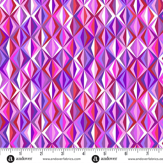 Perfect Day - Prism in Purple - by Libs Elliot with Andover Fabrics