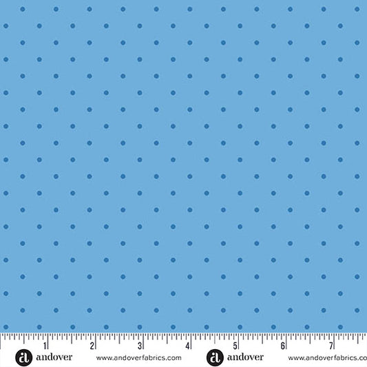 Simply Spot - Denim - by Andover Fabrics
