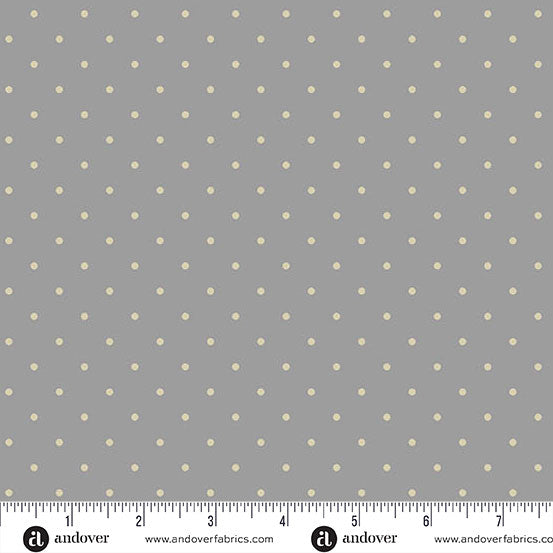 Simply Spot - Gray - by Andover Fabrics