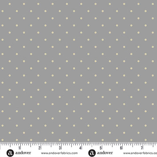 Simply Spot - Gray - by Andover Fabrics