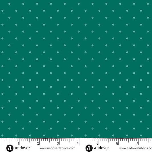Simply Spot - Teal - by Andover Fabrics