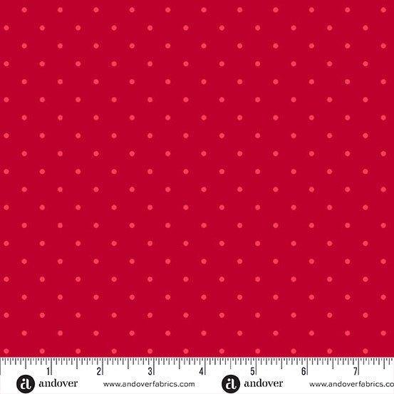 Simply Spot - Crimson - by Andover Fabrics