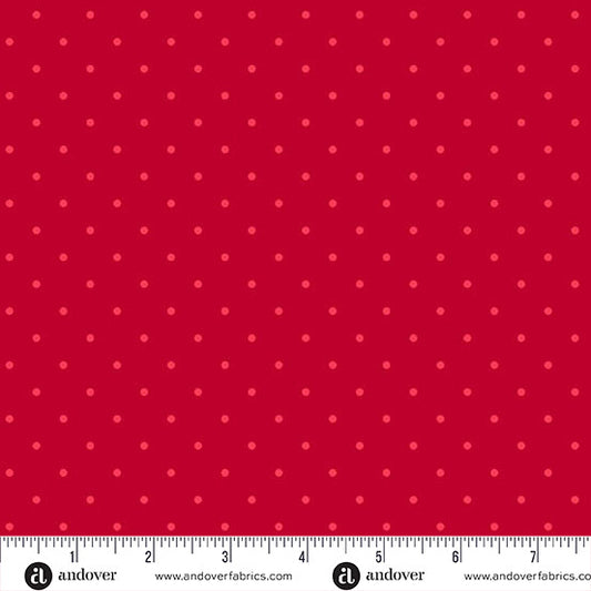 Simply Spot - Crimson - by Andover Fabrics