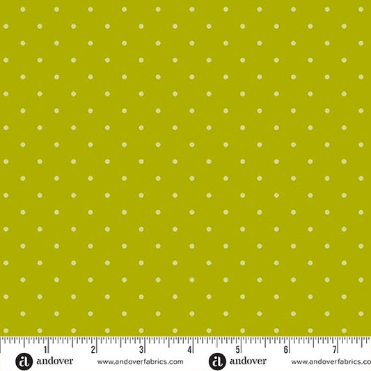 Simply Spot - Chartreuse - by Andover Fabrics