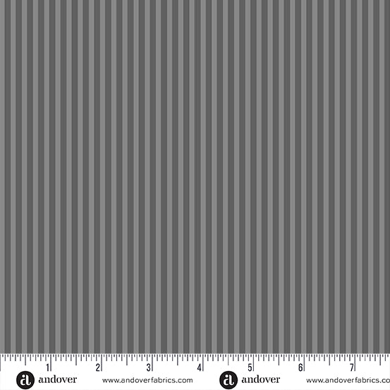 Simply Stripe - Pewter - by Andover Fabrics