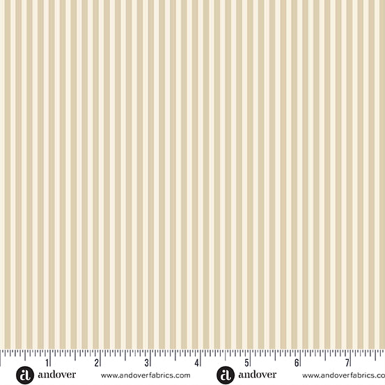 Simply Stripe - Cream - by Andover Fabrics