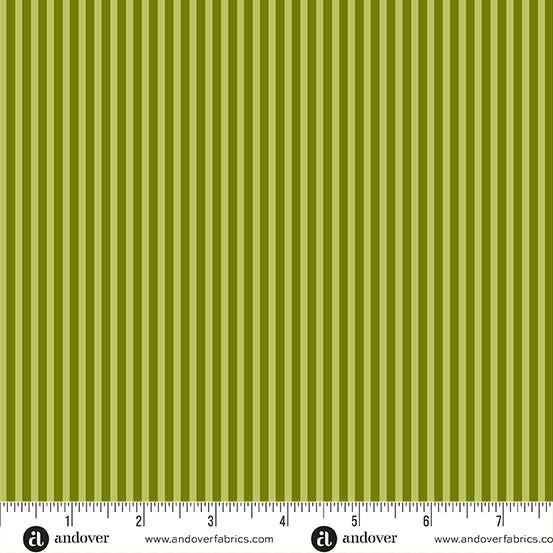 Simply Stripe - Lime - by Andover Fabrics