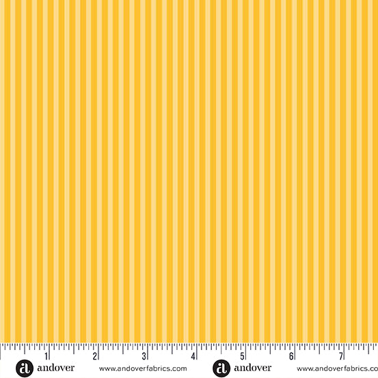 Simply Stripe - Daffodil - by Andover Fabrics