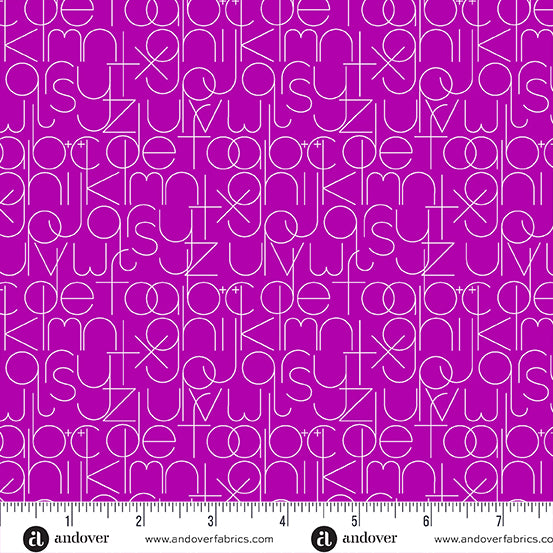 Soliloquy - Enough in Grape (Half Yard Cut) by Alison Glass with Andover Fabrics