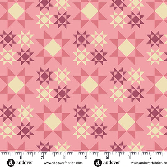 Meadow Walk - Petal Sawtooth Star PREORDER SHIPS FEBRUARY 2025 by Alexandra Bordallo with Andover Fabrics