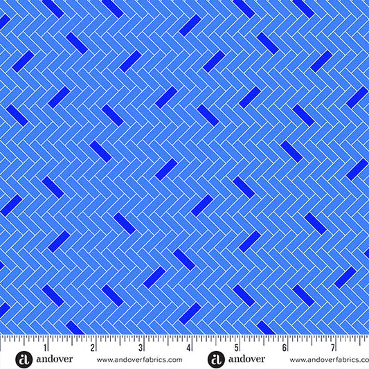 Amsterdam - Steen Cobalt - by Libs Elliott with Andover Fabrics