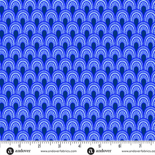 Amsterdam - Zander Cobalt - by Libs Elliott with Andover Fabrics