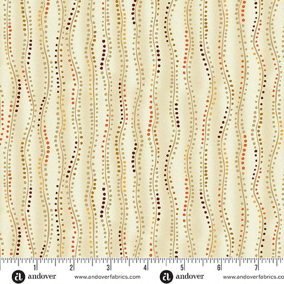 Golden by Makower UK – Stripe (Cream) – by Makower UK with Makower UK