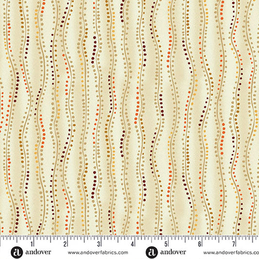 Golden by Makower UK – Stripe (Cream) – by Makower UK with Makower UK