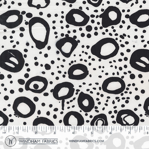 Moody Mod: Part 1 - Zen Garden in Black & White Cookies - by Marcia Derse with Windham Fabrics