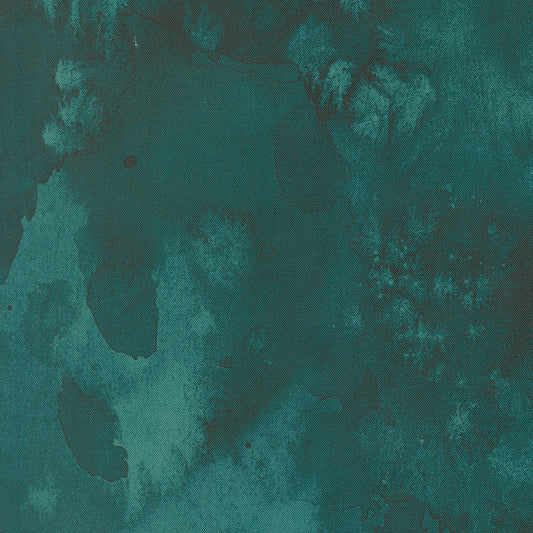 Fleur The Love - Flow in Dark Teal - by Create Joy Project with Moda Fabrics