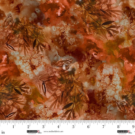 Highlander - Tie Dye Leaf Texture - by Cat Thurman Designs by Studio E Fabrics